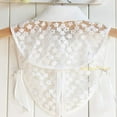 thumbnail image 4 of LoudSung Fake Collar Detachable Half Shirt Blouse False Doll Collar Hollow Out Lace Cool Flower Design for Women Girls, 4 of 7