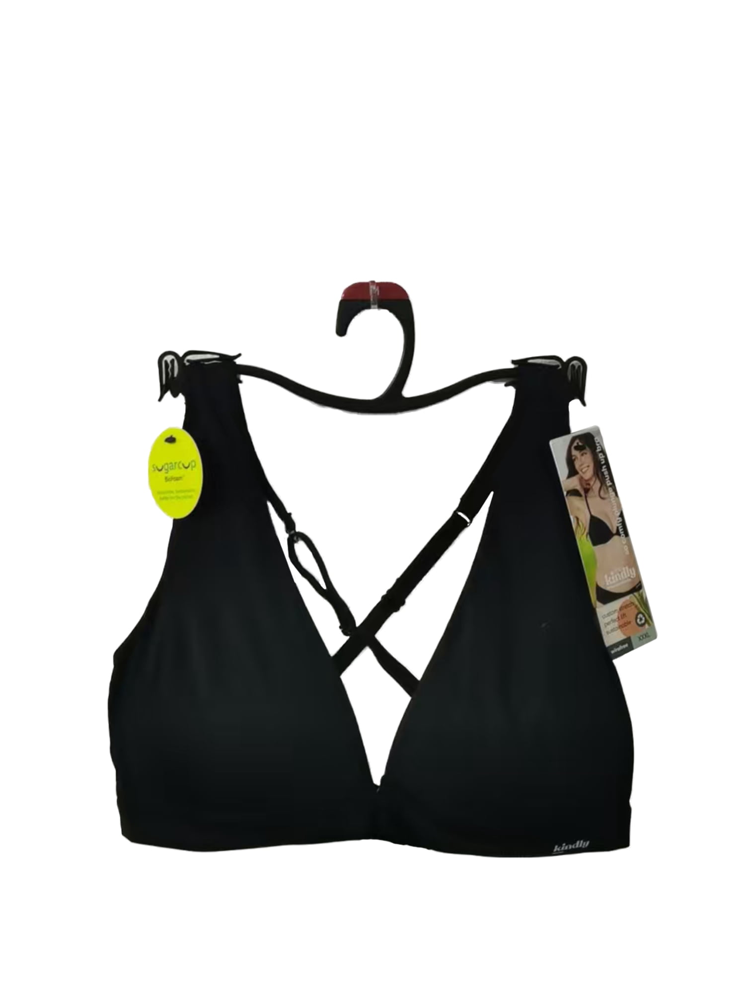 Kindly Yours Women’s So Comfy Micro Wire Free Push Up Plunge Bra, Sizes S-XXXL