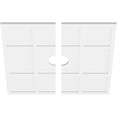 thumbnail image 2 of 36"OD x 5"ID x 12 1/2"C x 1"P Rubik Architectural Grade PVC Contemporary Ceiling Medallion, Two Piece, 2 of 11