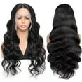 thumbnail image 2 of Body Wave Human Hair Wigs for Black Women Lace Front Wigs Human Hair Pre Plucked 180% Density Brazilian Virgin 13x4x1 T Part Lace Wig with Baby hair Natural Black Color(16 Inch), 2 of 7