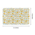 thumbnail image 5 of Cute Banana Blue Front Door Mat, Indoor Mats for Bedroom Bathroom Kitchen, Floor Mat Non-Slip, Soft Carpet Floor Cover Machine Washable Entryway Mat - 20x31.5in, 5 of 5