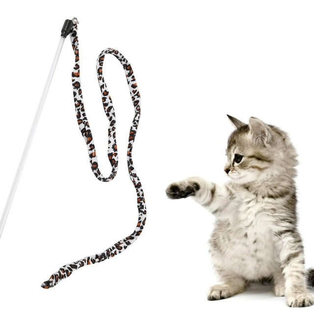 Cat Toy, Funny 1Pc Toy Teaser Print Tail Leopard Cat Teaser, For Cats Dogs Animals Pets