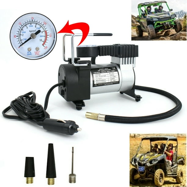 Heavy Duty Portable 12V 100PSI Car Tyre Auto Tire Inflator Pump Air Compressor Barometer For
