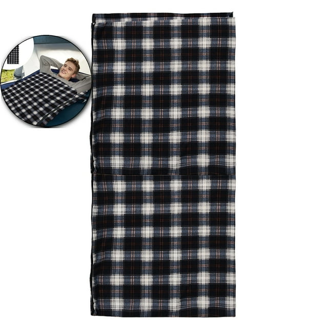 Dvruxg Sac de Couchage Léger pour Temps Chaud pour le Camping - Format Adulte, Polyester Ripstop Doux, Homologué 50 °F/10 °C, Comprend un Sac de Rangement (Marine)
