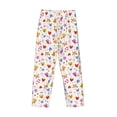 thumbnail image 4 of Kdxio Cartoon Birds & Flowers Print Men's Sleep Pajama Pant Lounge Pants with Pockets, 4 of 8