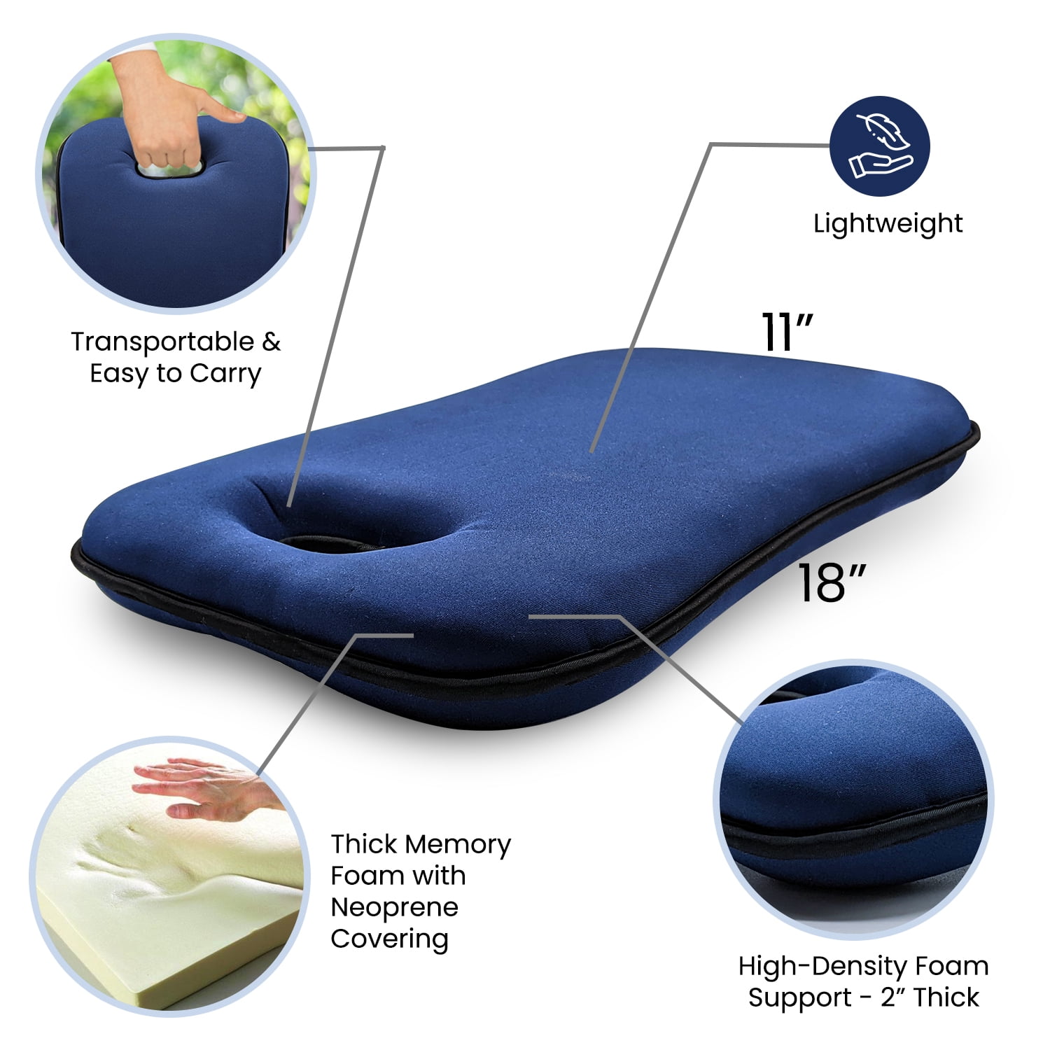 Kneeling Pad Thick Gardening Baby Bath Yoga Exercise Work Mechanic Knee Pad Mat Extra Supportive Foam Cushion Support