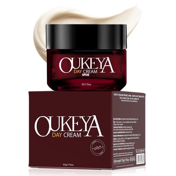 OUKEYA Day Cream SPF30, 4-in-1 Daily Moisturizer with Niacinamide & Vitamin C, 1.76 oz
