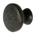 thumbnail image 2 of GlideRite 1.125 in. Round Rustic Hammered Cabinet Knob, Oil Rubbed Bronze, 2 of 5