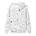 thumbnail image 4 of Shadoumai Toddler Boys Girls Cartoon Print Zip Jacket Hooded Trench Lightweight Kids Coats Windbreaker Outdoor Cute Dust Coats, 4 of 5