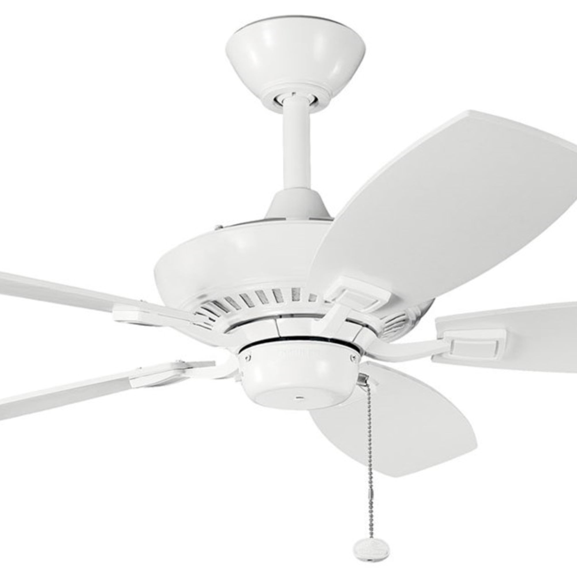 Kichler Canfield 44" White Ceiling Fan with Pull Chain