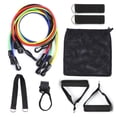 thumbnail image 1 of Tignapoo 11-Piece Resistance Band Kit with Adjustable Tension, Cushioned Handles, Ankle Straps, Door Anchor, and Portable Mesh Bag for Full-Body Workouts Anywhere, 1 of 6