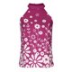 thumbnail image 4 of Mujeres Casual Impreso Sin Mangas Halter Sin Tirantes Cuello Redondo Jersey Blusa Tops Wmkox8yi bvn3711, 4 of 8