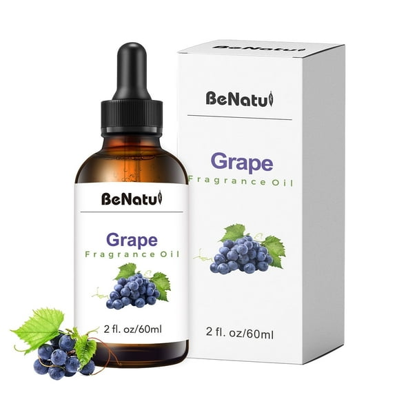 Benatu Grape Essential Oil - Fruity Scent Family - 2 fl oz for candles, soaps & home fragrance