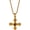 coffee, variant on 18K Plated Gold Cross Necklace Chunky Cross Necklace Summer Necklaces Vintage Necklace Y2k