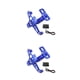 thumbnail image 3 of Sidaley Soporte de luz de señal de giro CNC aluminio ajustable ligero soporte de placa de matrícula de motocicleta montaje impermeable Azul 2piezas, 3 of 4