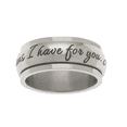 thumbnail image 3 of 8mm Women's Spinner Ring - I Know The Plans I Have For You Jeremiah 29:11 Christian Religious Ring Anxiety & Stress Relief Gift for Women or Men!, 3 of 5