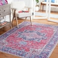 thumbnail image 4 of SAFAVIEH Serapi Joisse Traditional Machine Washable Area Rug, Red/Navy, 5'3" x 7'7", 4 of 14