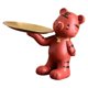 thumbnail image 1 of Estatua de tigre Zulema Bandeja de almacenamiento rojo, 1 of 8
