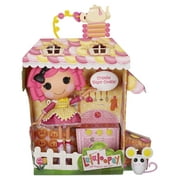 Lalaloopsy Doll - Crumbs Sugar Cookie with Pet Mouse, 13 baker doll with changeable pink and yellow outfit and shoes, in reusable house package playset, for Ages 3-103