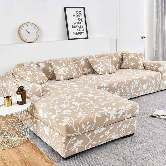 L-shape Sofa Covers for Living Room Elastic Slipcovers Couch Cover Stretch Corner Sofa Cover Sofa Covers for Living Room