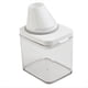 thumbnail image 1 of Dispensador Hermético de Detergente para Ropa con Medidora, Recipiente de Plástico Transparente para Líquidos en Polvo con Tapas., 1 of 5