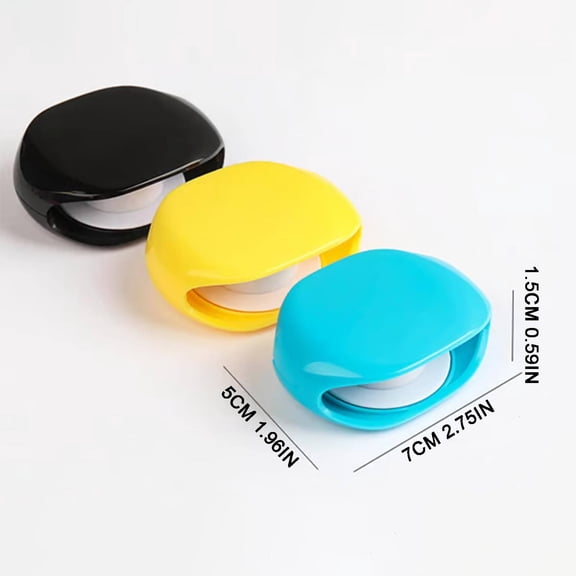 Automatic Retractable Cable Organizer Reel For Phone USB Headphone Data Cables Horizontal Storage (Yellow, 8*3*6cm)