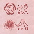 thumbnail image 1 of Ahgly Company Machine Washable Indoor Square Transitional Pastel Red Pink Area Rugs, 5' Square, 1 of 7