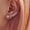 Golden, variant on Ear Crawler Earrings Crystal Leaf Ear Climber Earrings Faux Diamond Flower Chic Stud Earrings