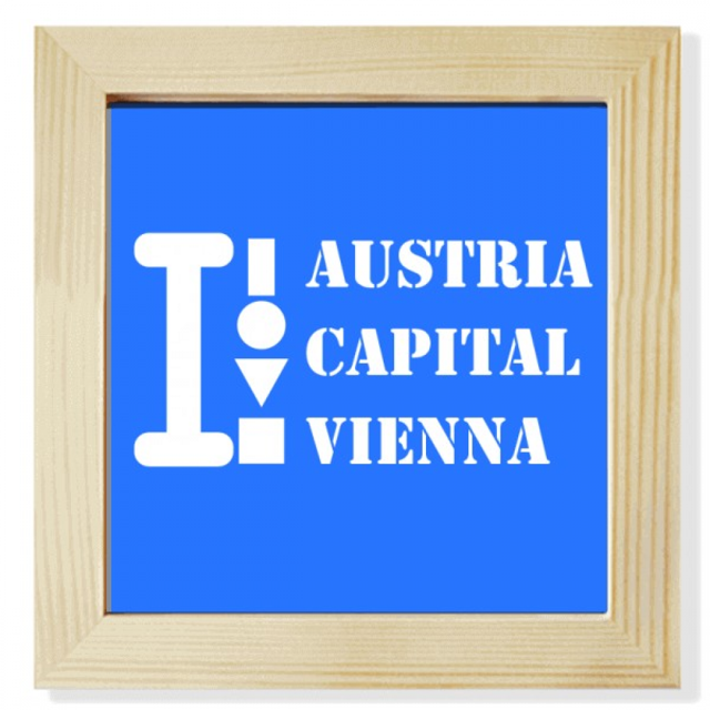 Autriche Capitale Vienna Art Déco Mode Carré Cadre Photo Mur Présentoir de Table