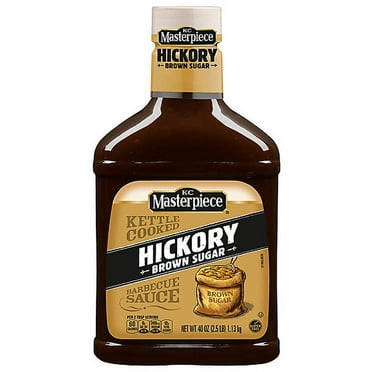( 2 Pack ) KC Masterpiece Barbecue Sauce, Hickory Brown Sugar, Kettle Cooked 40 Oz