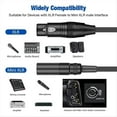 thumbnail image 3 of Mini XLR 3 Pin Male to XLR 3 Pin Female Audio Cable for Headphone Cinema 4K Camera Audio Line Mini-XLR Plug, 3 of 7