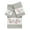 Grey, variant on Authentic Hotel and Spa  Turkish Cotton Floral Vine Embroidered White 3-piece Towel Set