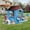 White+Blue, variant on Outdoor Playhouse, Kids Playhouse with Play Kitchen, Kids Wooden Playhouse with Grill Oven, Bread Oven, Toddler Playhouse with Door, Windows, Doorbell for Kids Outdoor, Play House for Kids Ages 3