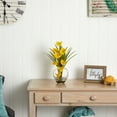thumbnail image 2 of Nearly Natural 15.5in. Calla Lily and Grass Artificial Flower Arrangement in Vase, Yellow, 2 of 3