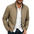 thumbnail image 2 of Men's Full Zip Up Business Work Casual Jacket Men's Lightweight Casual Windbreaker Jackets Men's Loose Breathable Jackets with Zip Pocket, 2 of 5