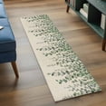 thumbnail image 4 of Runner Rug 2 x 6 Ft, Green Eucalyptus Leaves Washable Non-Slip Floor Mat for Kitchen Hallway/Entryway, Summer Botanical Weeping Rustic Long Kitchen Runner Area Rugs for Living Room, Low-Profile, 4 of 7