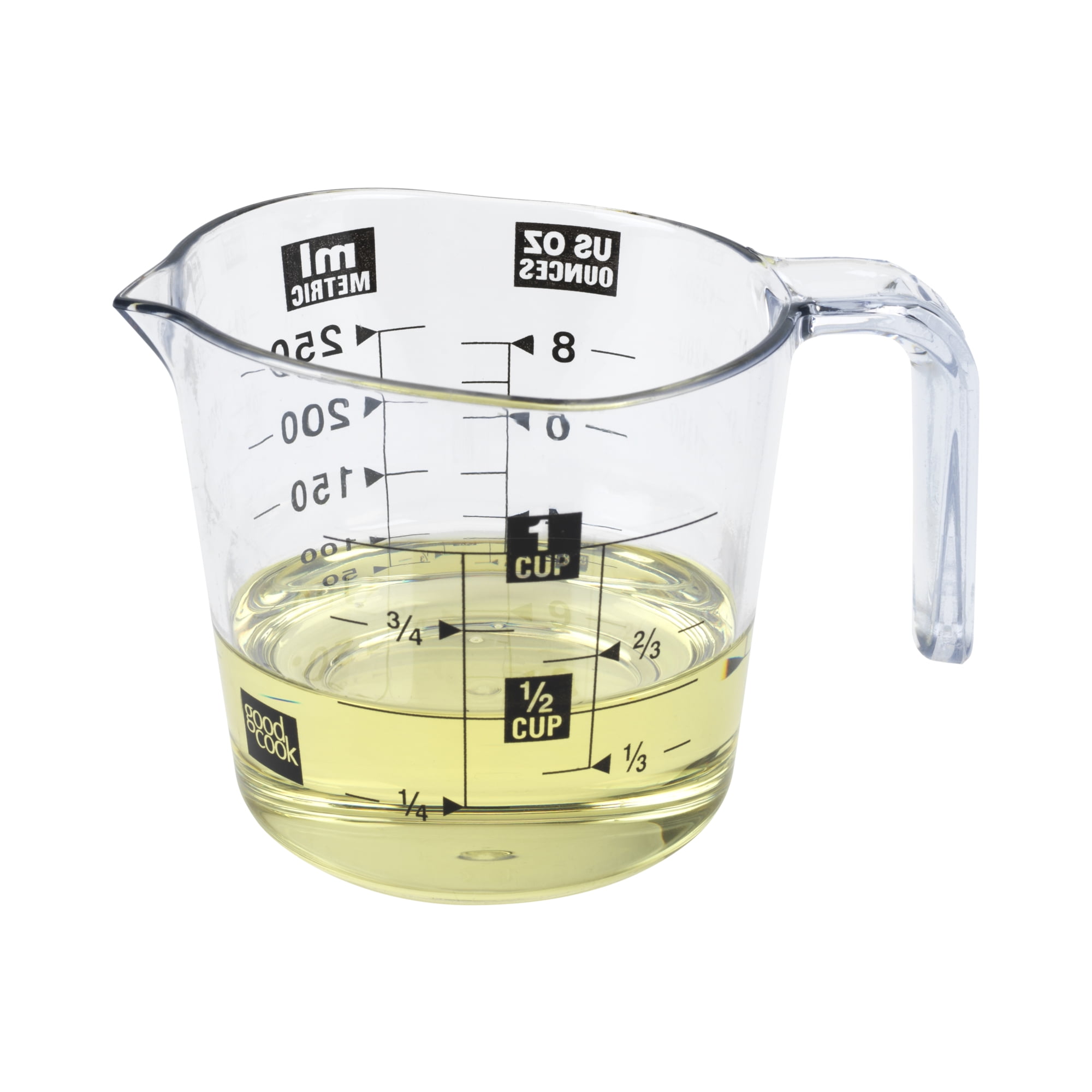 Mainstays 2 Cup Plastic Measuring Cup, 16 oz, Clear