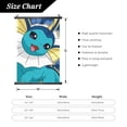 thumbnail image 3 of Vaporeon Poster Hanger Plastic Shaft Hanging Poster Wall Art Prints Canvas Decoration Artwork Gifts For Home Living Room Bedroom 16"X24", 3 of 7