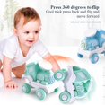thumbnail image 3 of Godderr Toddler Kids Toys Car Inertia Rolling Train Baby Hand Rolling Train Toys Baby Toys for 1-5T Dump Stunt Cars Friction Train Educational Toy Car, 3 of 5