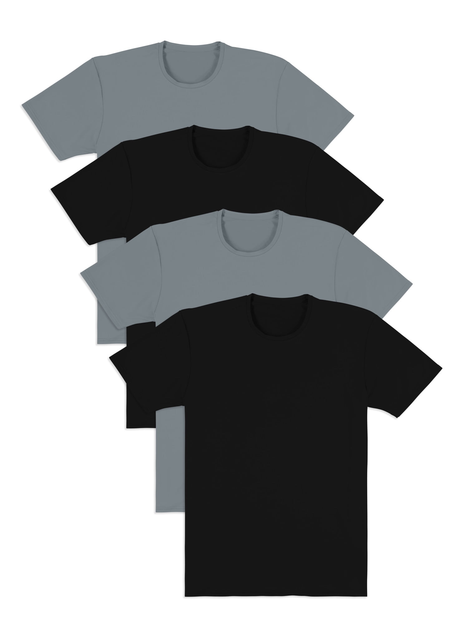 Fruit of the Loom Men's 3+1 Bonus Pack EverLight Go Active Black and