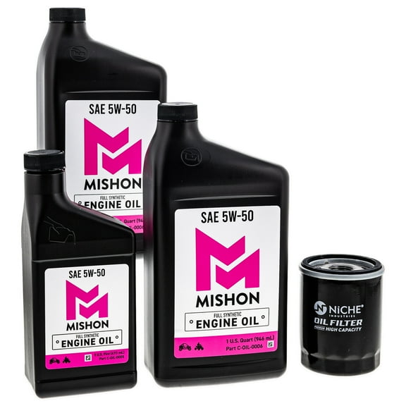 Mishon Engine Oil Change Kit for Polaris RZR Ranger ACE General 1000 900 5W-50 MK1012710