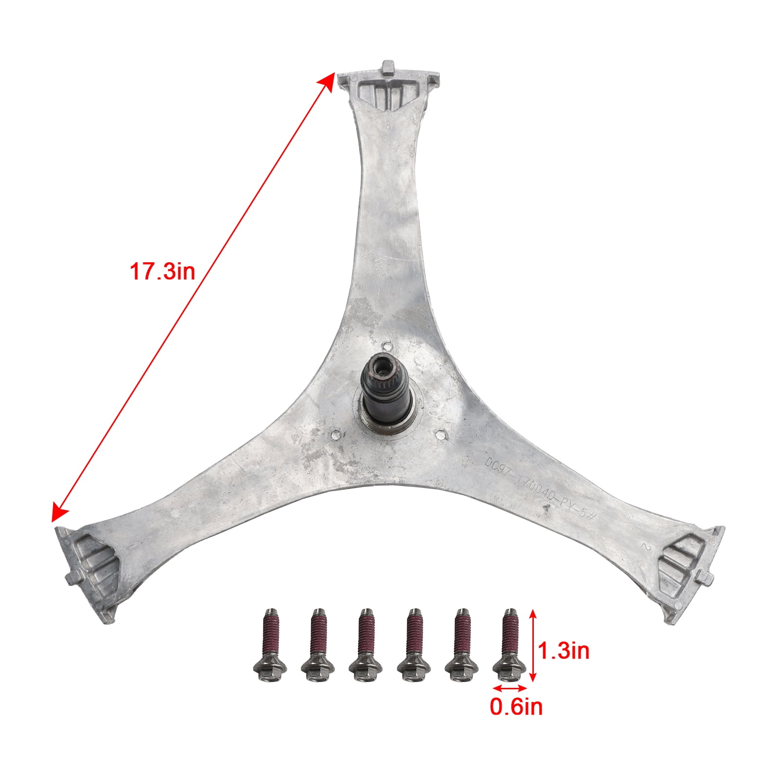 DC97-17004B Washing Machine Flange Shaft Assembly for Samsung with 6 Screws