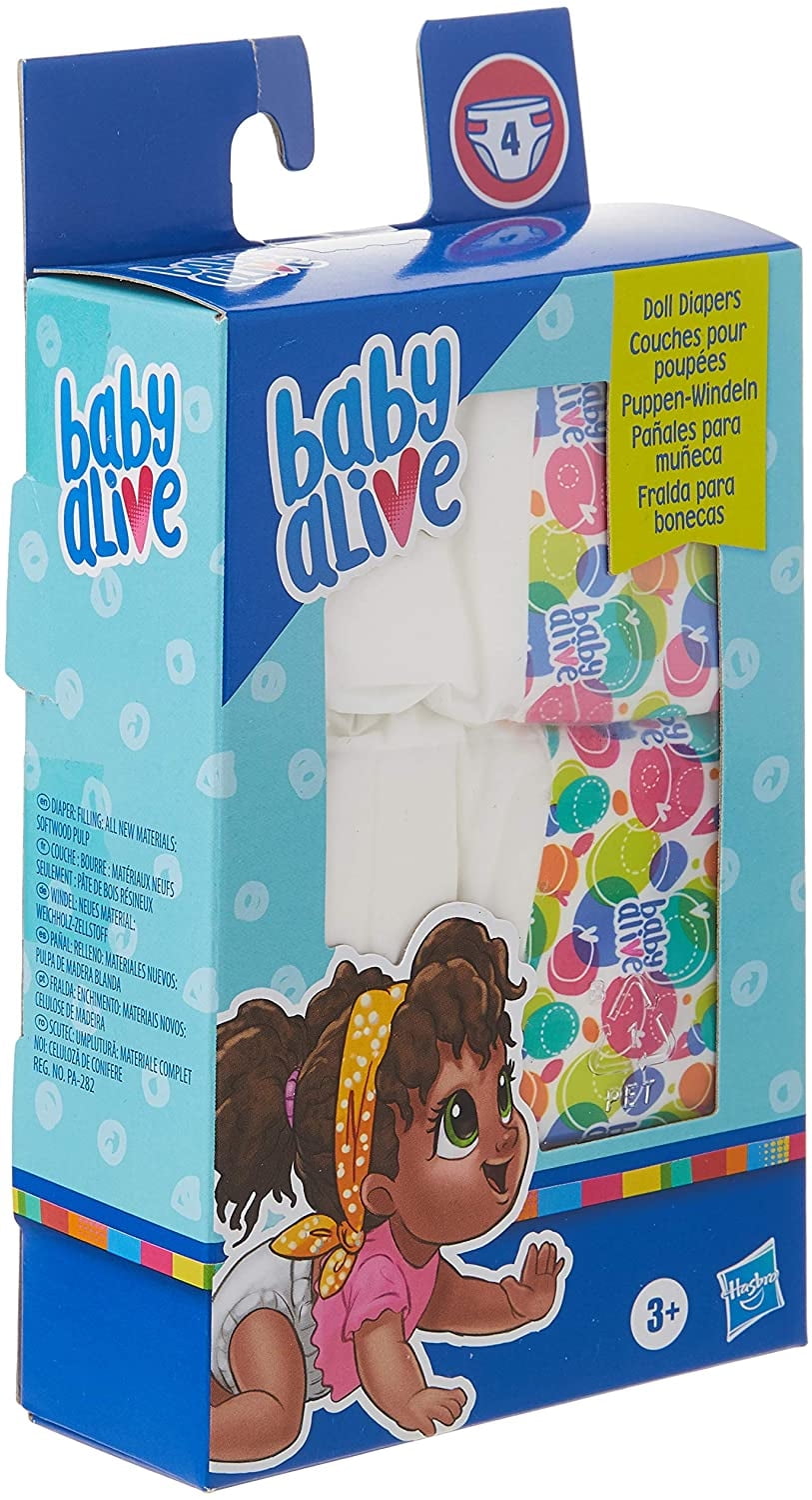 Baby Alive Doll Diaper Refill incluye 4 panales accesorios para juguetes para ninos de Baby Alive Baby Alive Bodega Aurrera en linea