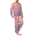 thumbnail image 2 of Hirioo Leopard Skins And Heads for Men's Pajama Sets 2 Piece Pjs Men's Long-Sleeved Pajama Set Button Down Sleepwear,S-XXL-X-Large, 2 of 7
