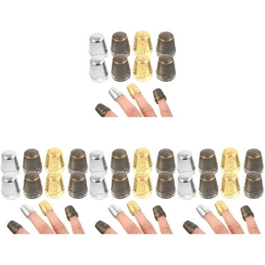 4 Pieces Sewing Thimble Knitting Accessories Dedal Embroidery