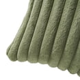 thumbnail image 2 of Mainstays 18" x 18" Bay Leaf Green Channel Faux Fur Decorative Pillow Covers (2 Count), 2 of 5