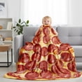thumbnail image 3 of Waffle Throw Blanket, Super Soft Warm Flannel Fleece Nap Food Blankets for Couch Dorm Sofa Room, Funny Gag Gifts for Teenage Boys and Girls, 50×60 inch, 3 of 8
