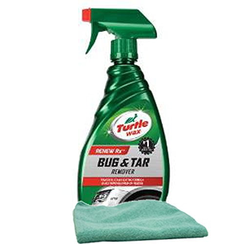 Turtle Wax Bug & Tar Remover (16 oz.) Bundle with Microfiber Cloth (2