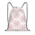 thumbnail image 1 of Saiise Christmas Snowflakes Pattern Sports Drawstring Backpack - String Swim Gym Bag with Wet Proof Pocket for Women&Men-Small, 1 of 6