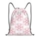 thumbnail image 1 of Fotbe Christmas Snowflakes Bolsa Mochila con Cordón Estampada, Bolsa de Gimnasio Deportiva, Bolsa Cinch, Bolsa con Cordón para Hombres y Mujeres-Medium, 1 of 6